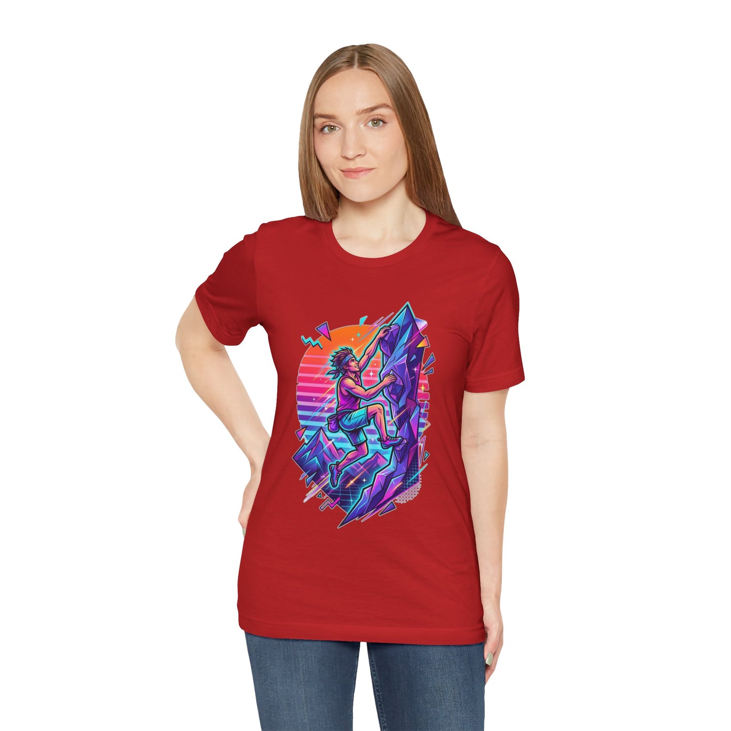 Climber Retro Sunset