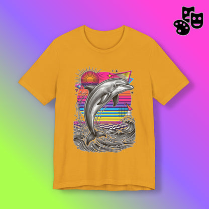 Dolphin Retro Graphic