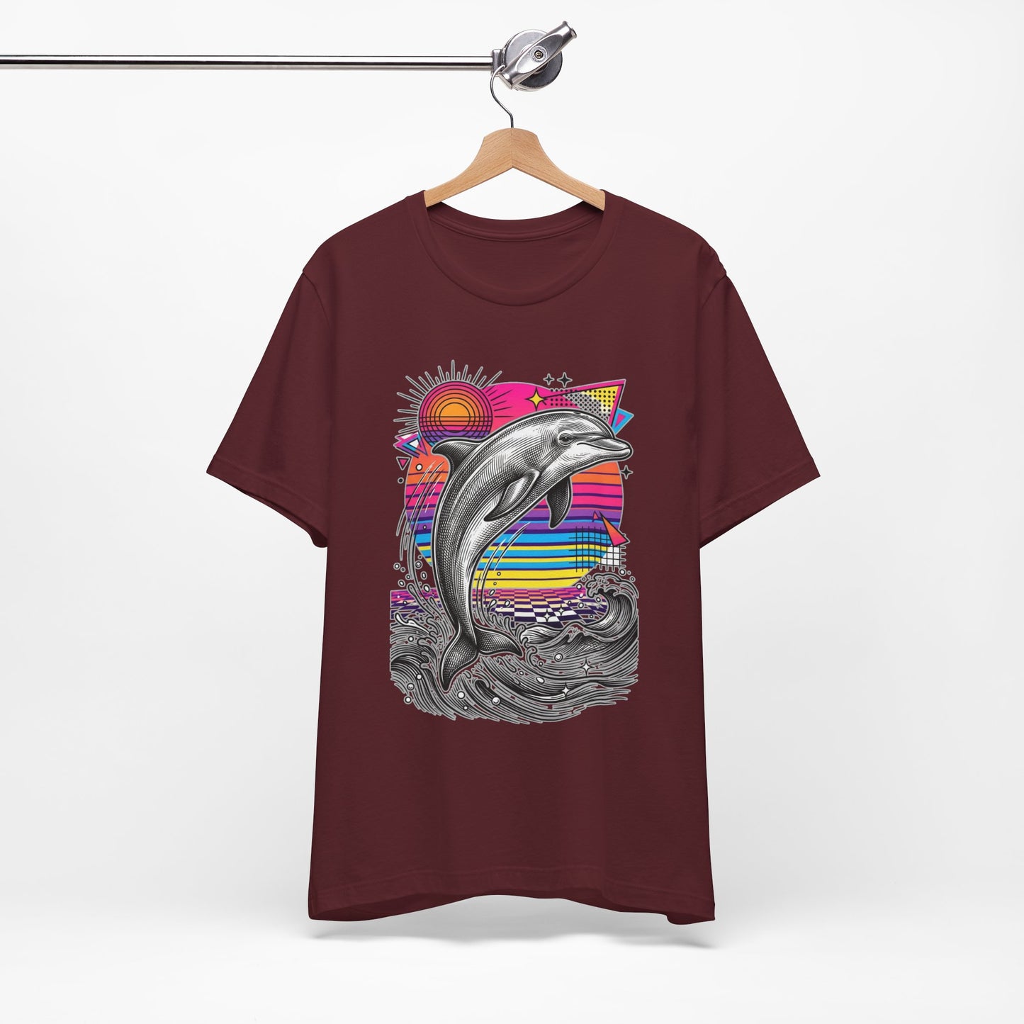 Dolphin Retro Graphic