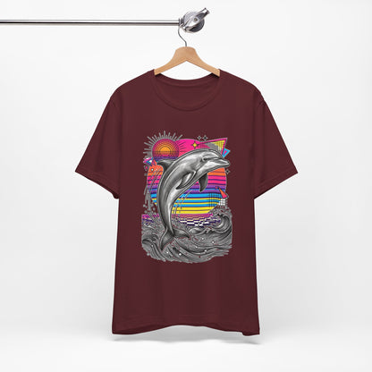 Dolphin Retro Graphic