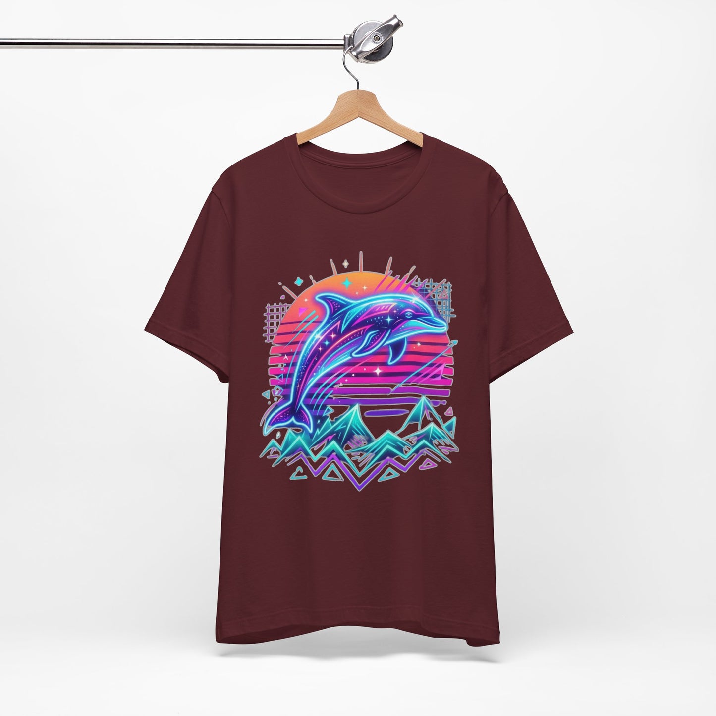 Retro Neon Dolphin