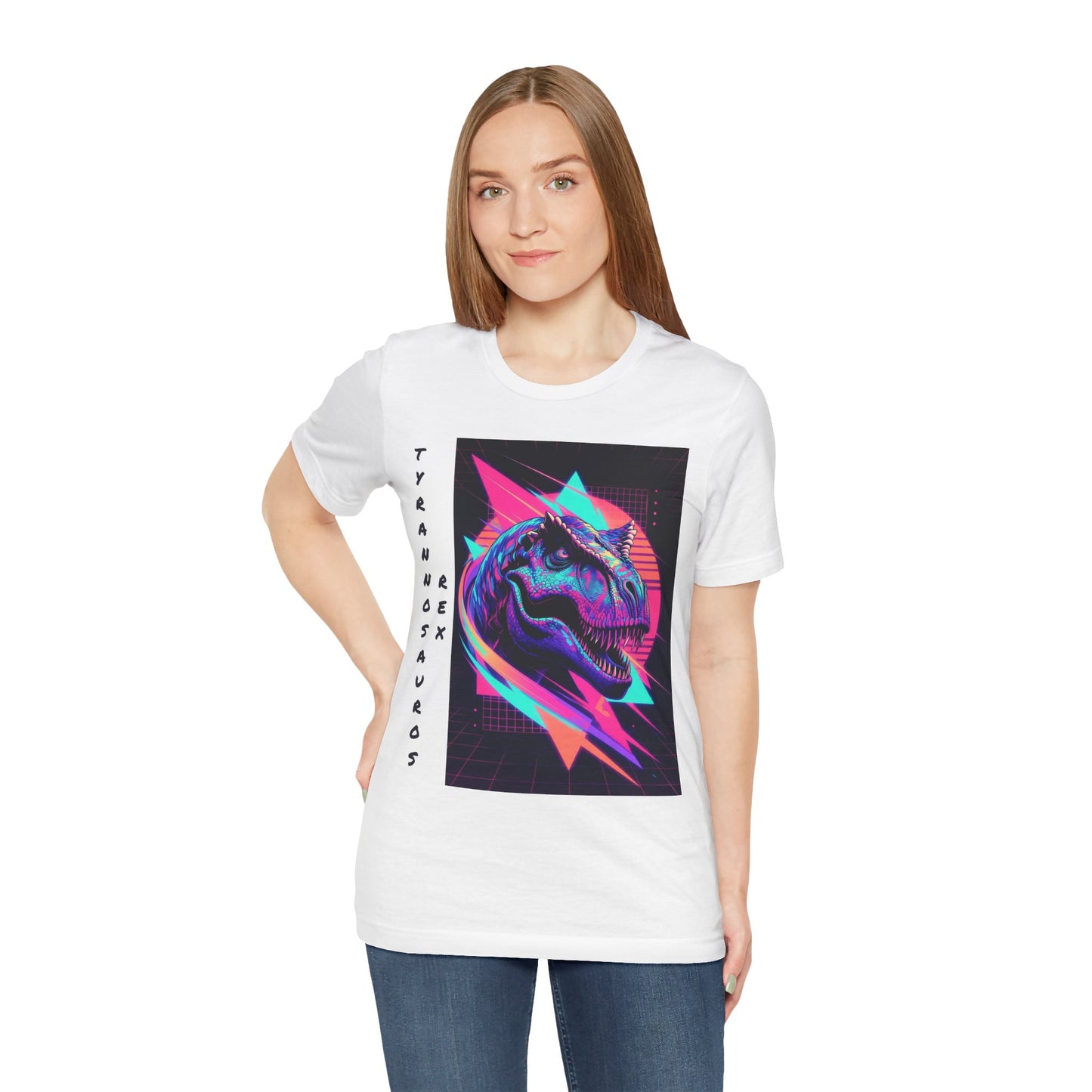 Retro Neon T-Rex